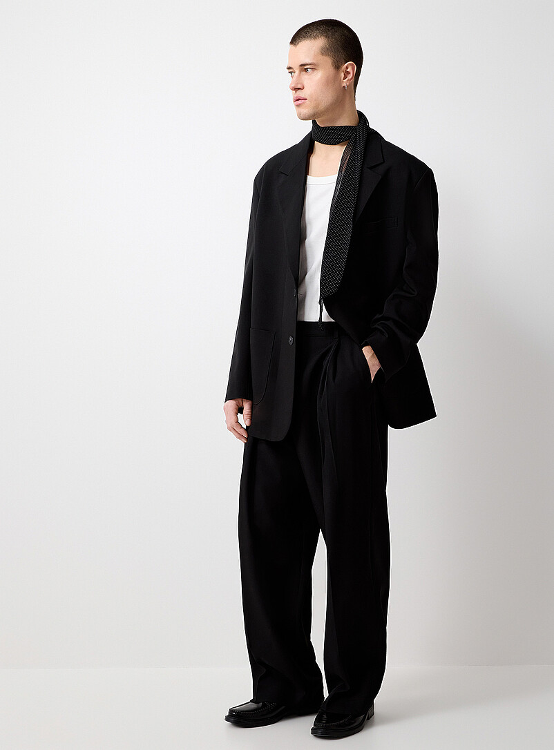 Loose Pleated Comfort-Waist Pant Imported From Seoul