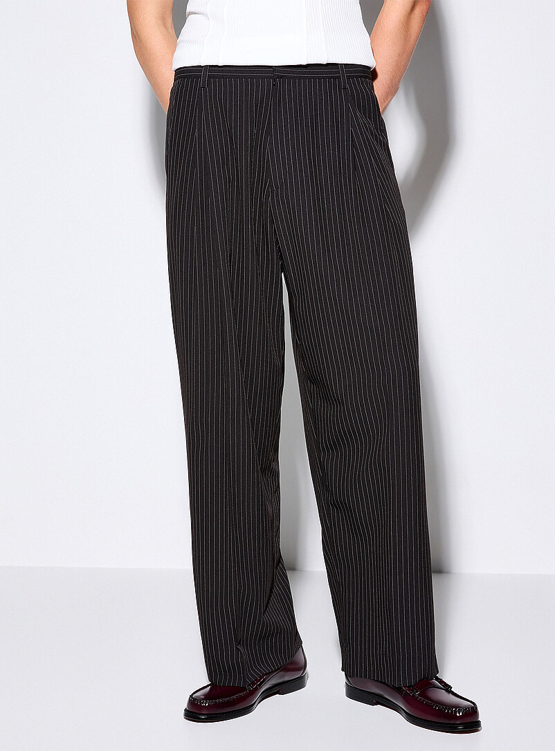 Banker-stripe black pant Imported from Seoul product image 2