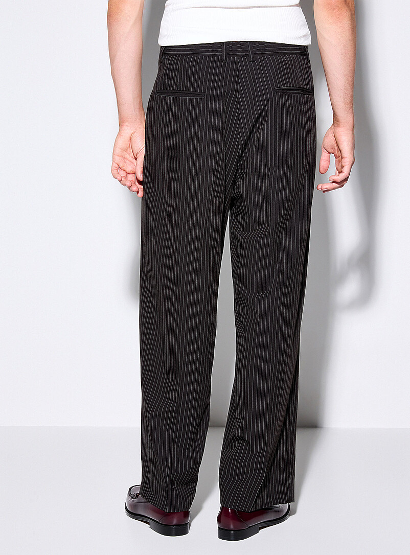 Banker-stripe black pant Imported from Seoul product image 3