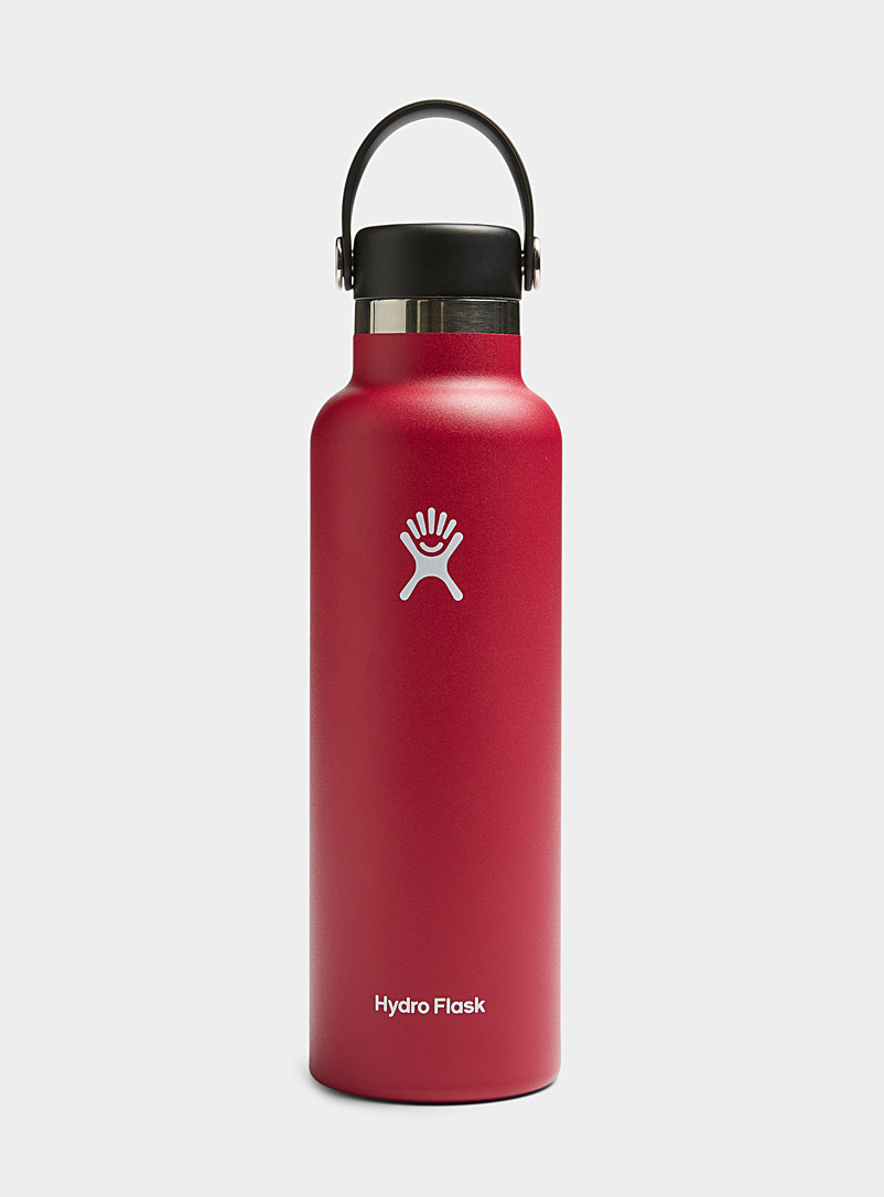 Hydro Flask: La bouteille Standard Mouth Rouge foncé-vin-rubis pour femme