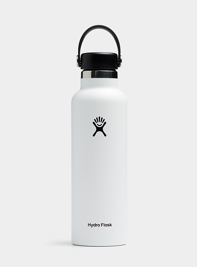 Hydro Flask: La bouteille isotherme Standard Mouth Blanc pour homme