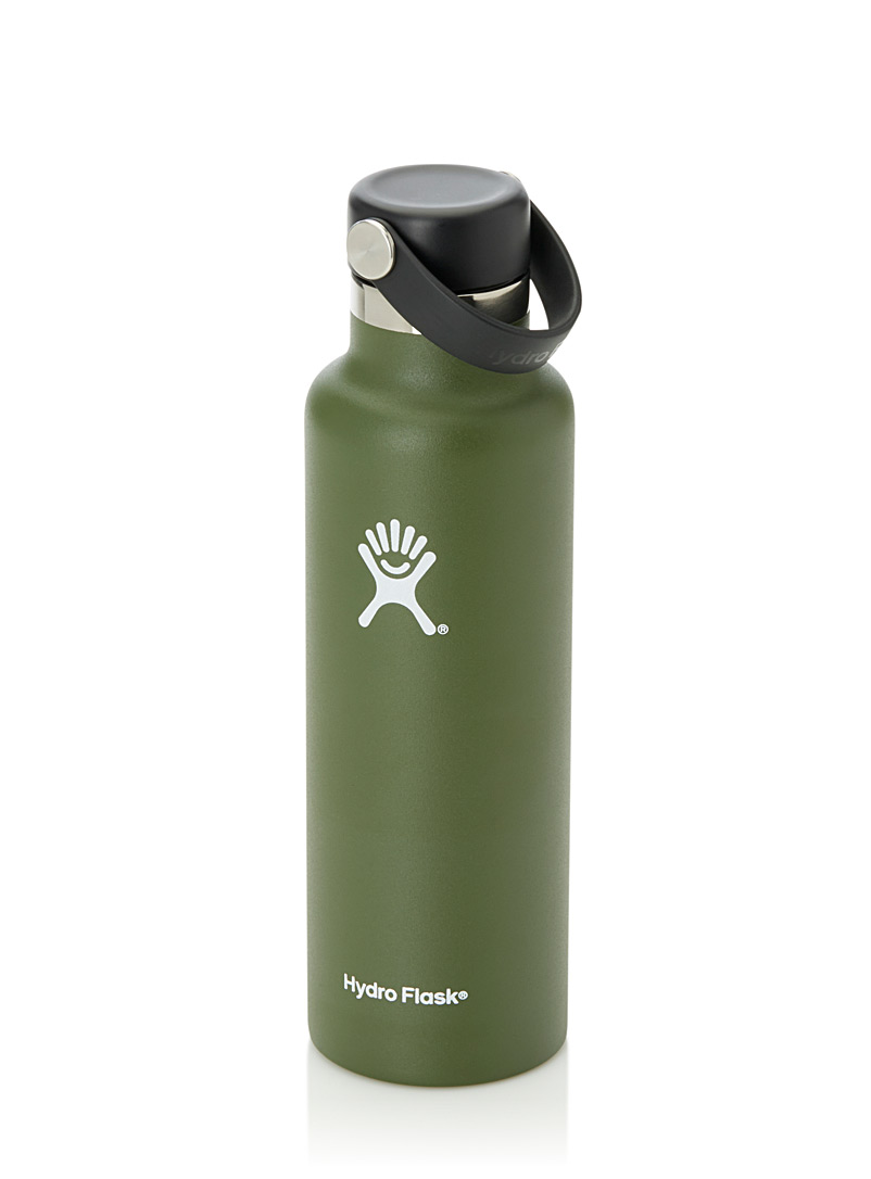 Hydro Flask: La bouteille Standard Mouth Kaki chartreuse pour homme