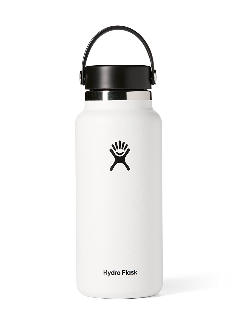 Hydro Flask: La bouteille isotherme large goulot Blanc pour femme