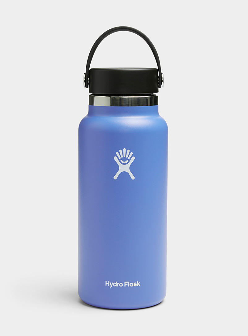 Hydro Flask: La bouteille isotherme Wide Mouth Bleu royal-saphir pour femme