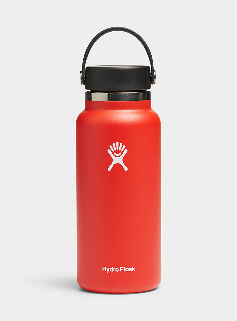 Hydro Flask: La bouteille isotherme Wide Mouth Rouge pour femme