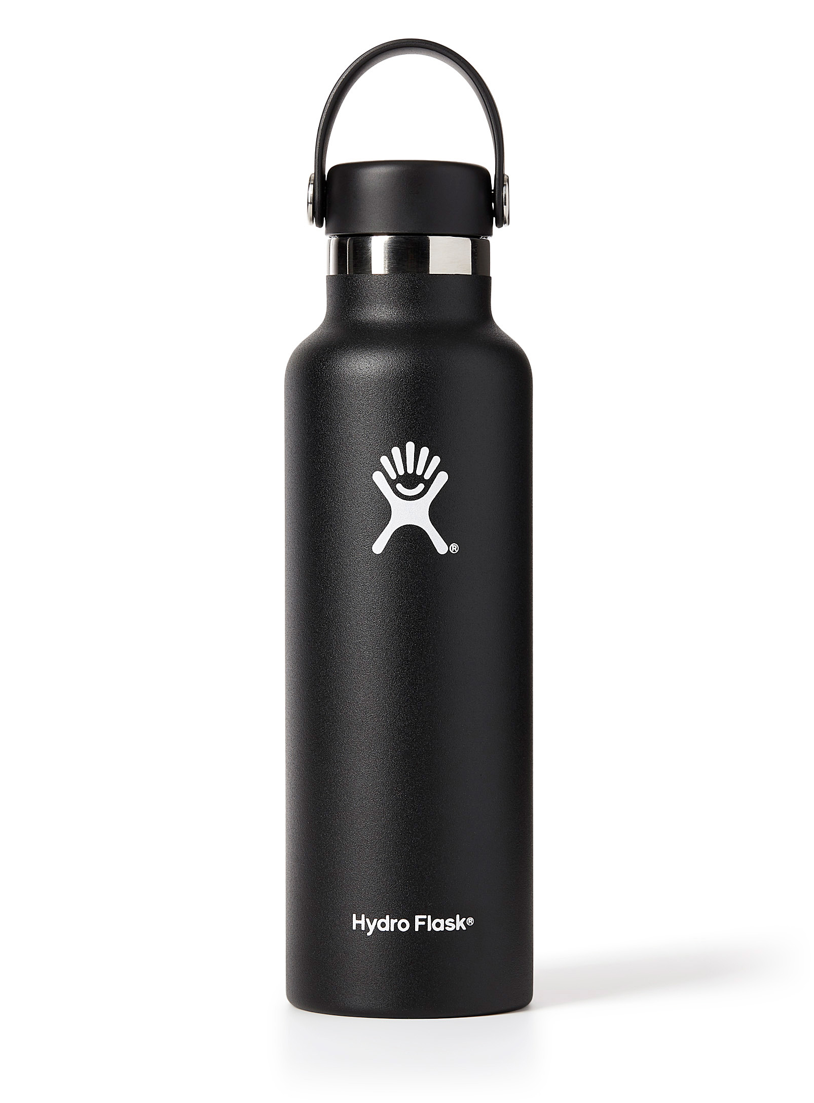 Hydro Flask Standard Mouth Insulated Bottle In Black