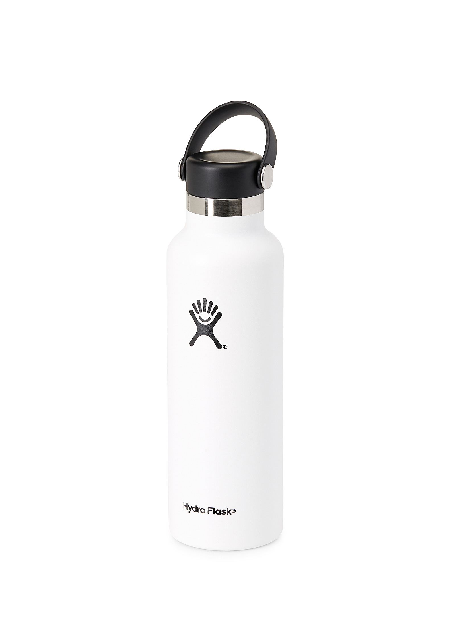 Hydro Flask Standard Mouth Insulated Bottle In White