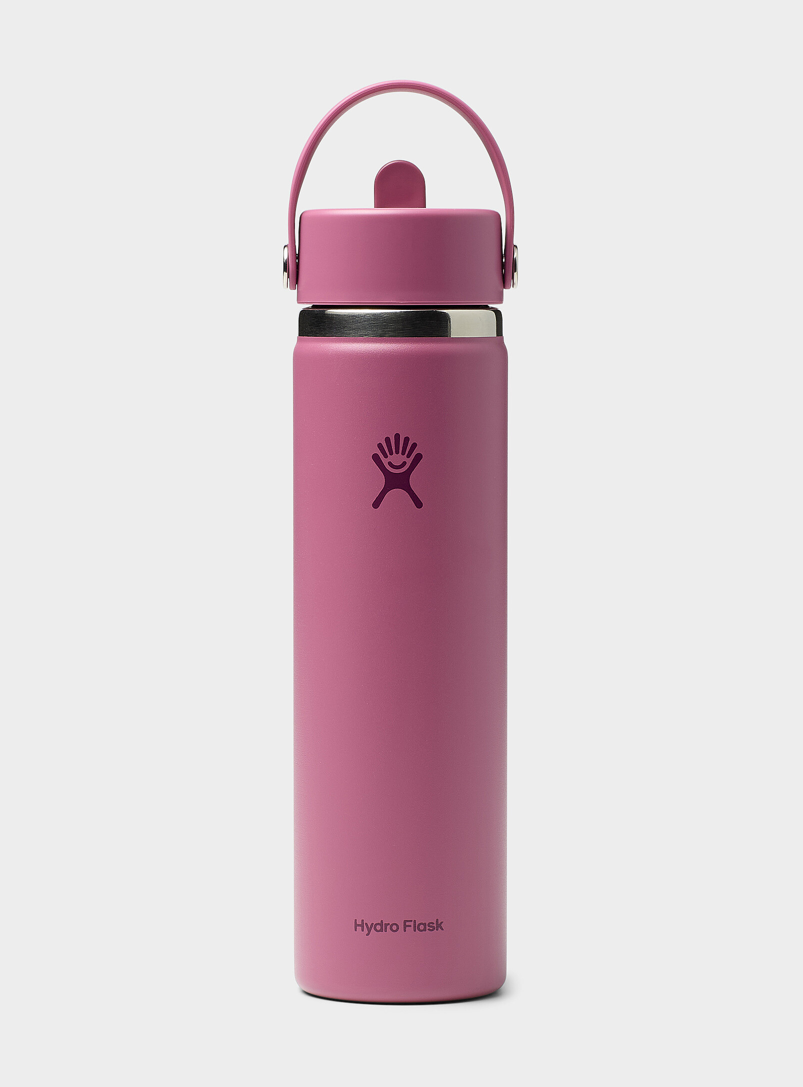 Hydro Flask - Retractable handle and straw insulated bottle (Women, Pink, ONE SIZE)