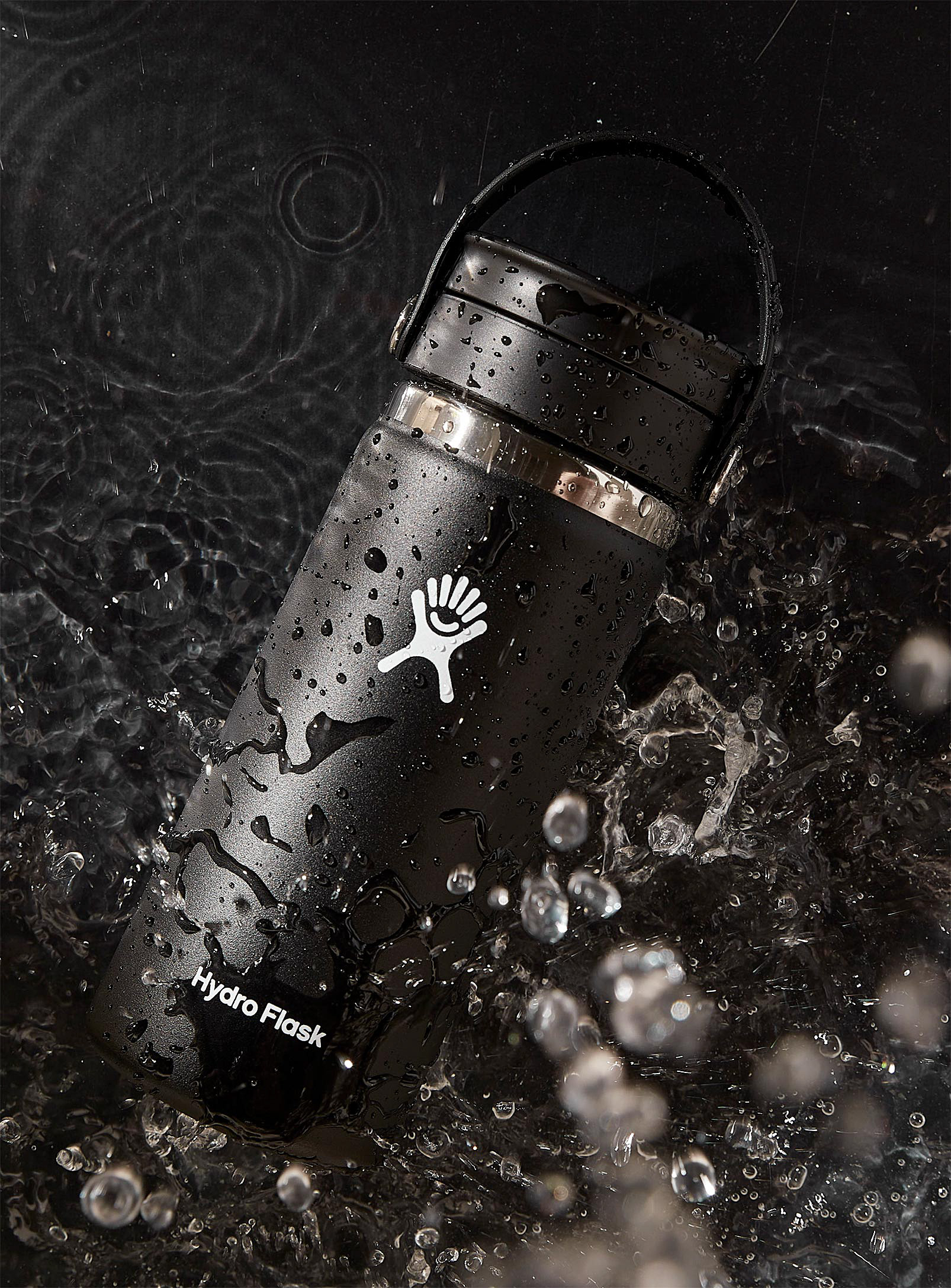 Hydro Flask - Wide-mouth insulated coffee bottle (Home, Black, ONE SIZE)