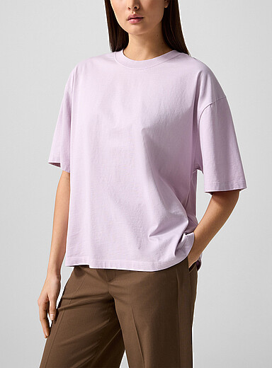 Edito par Simons Lilacs Boxy-fit pure organic cotton T-shirt for women