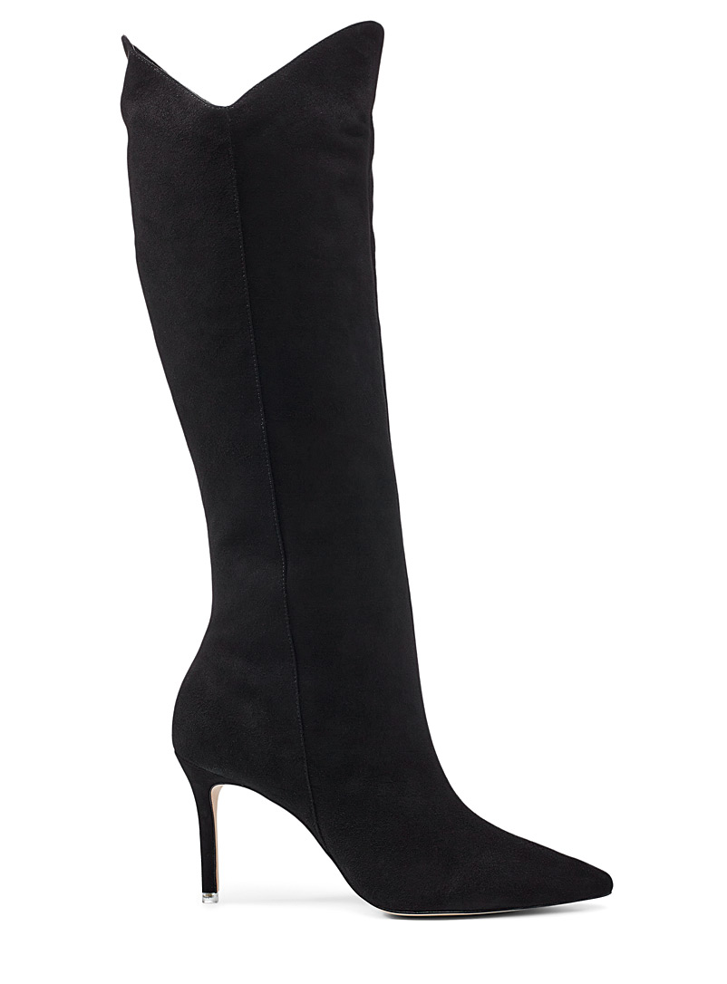 Black Suede Studio Black Gassia knee-high boots for women