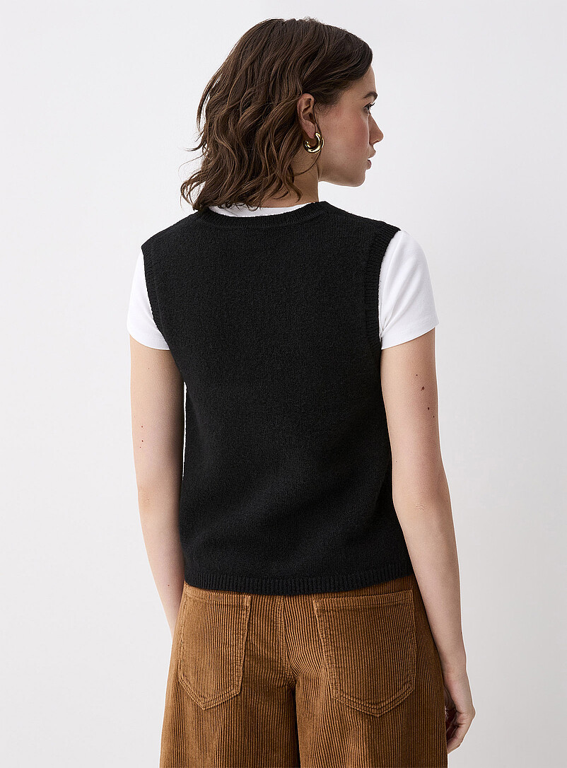Plush knit vest product image 2