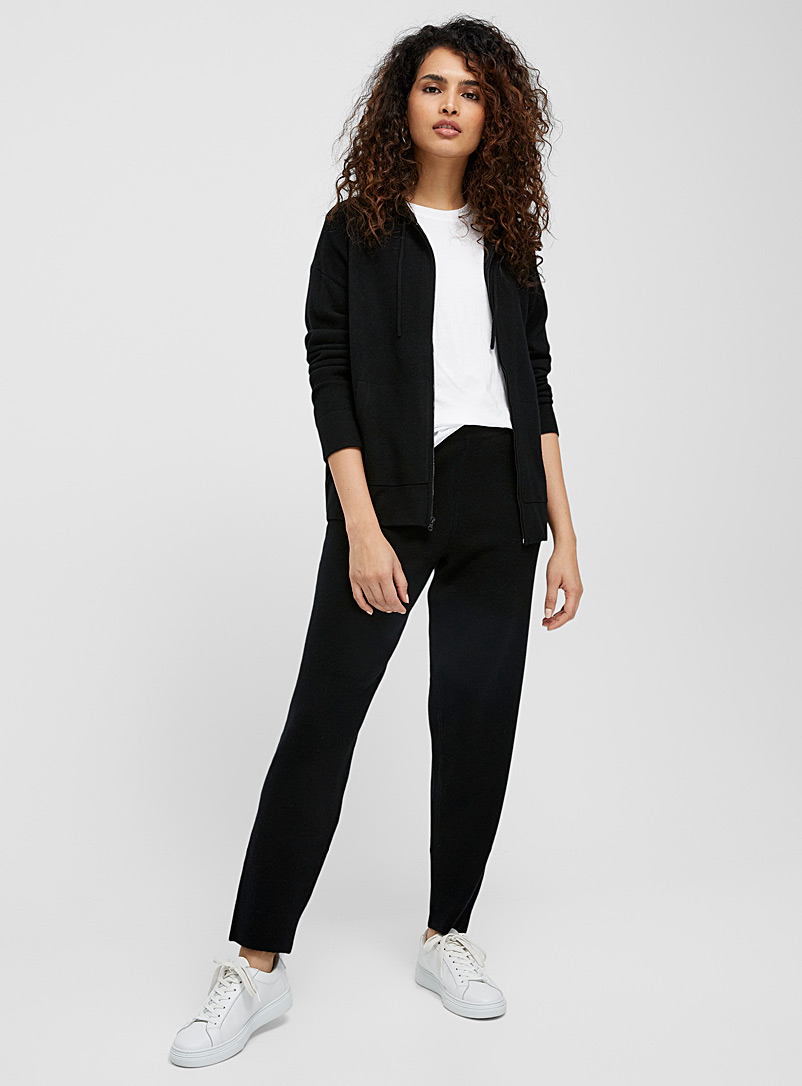 Vince Black Cashmere and merino joggers for women