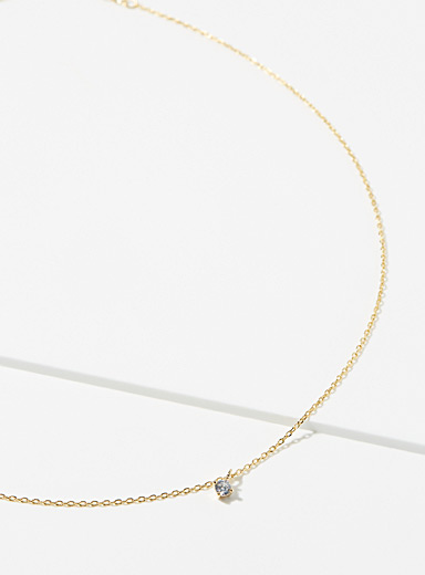 Le collier pendentif petit zircon