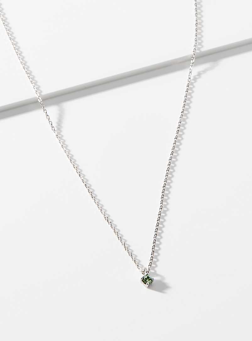 Simons Khaki Mini-crystal necklace for women