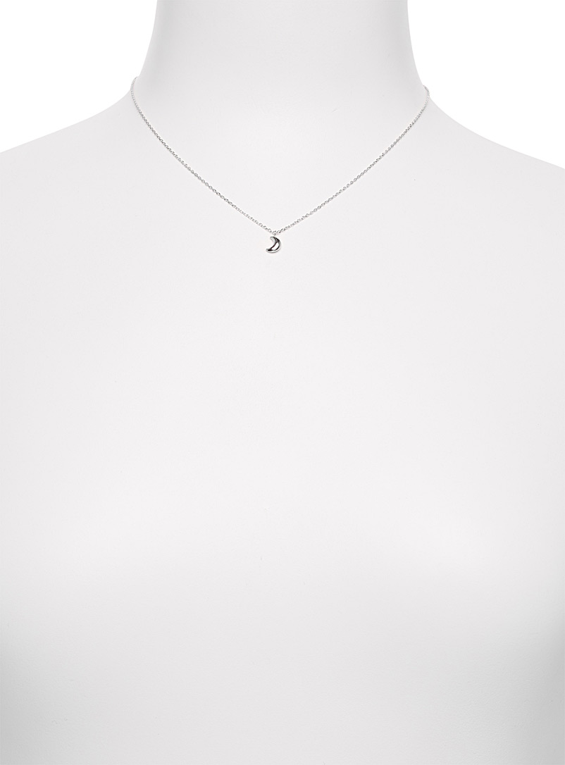 Domed moon necklace product image 2
