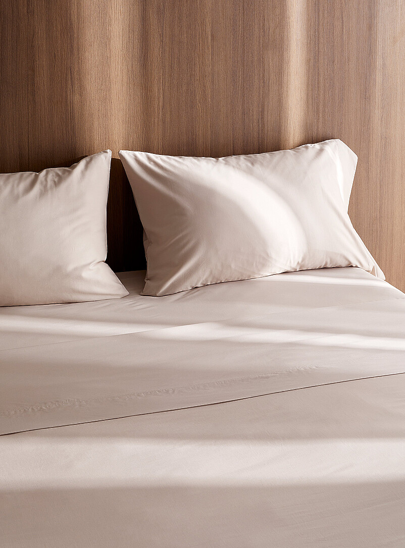 Egyptian Cotton And Bamboo Rayon Sheet Set 330-Thread-Count Fits Mattresses Up To 16 In