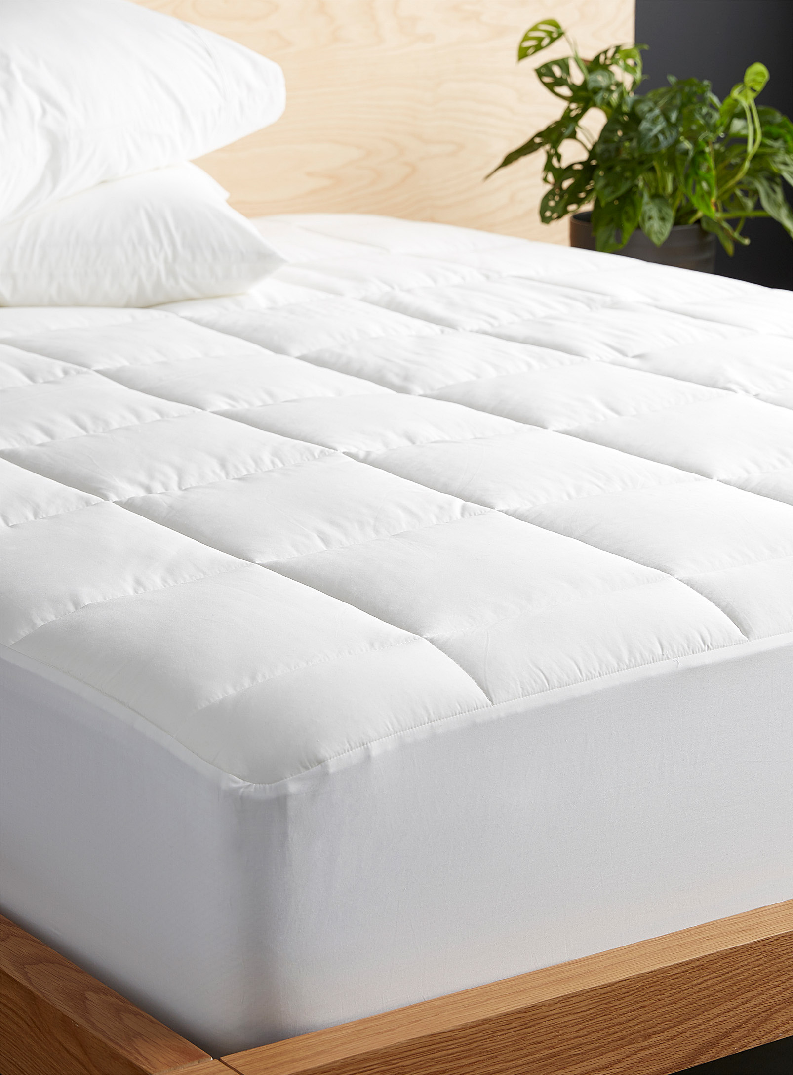 Hôtels Le Germain Egyptian Cotton And Bamboo Rayon 330-thread-count Mattress Protector In White