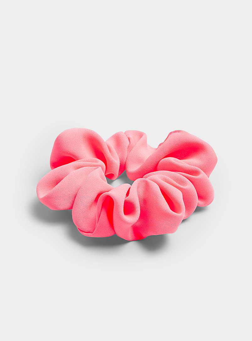 Simons Pink Neon coloured scrunchie for women