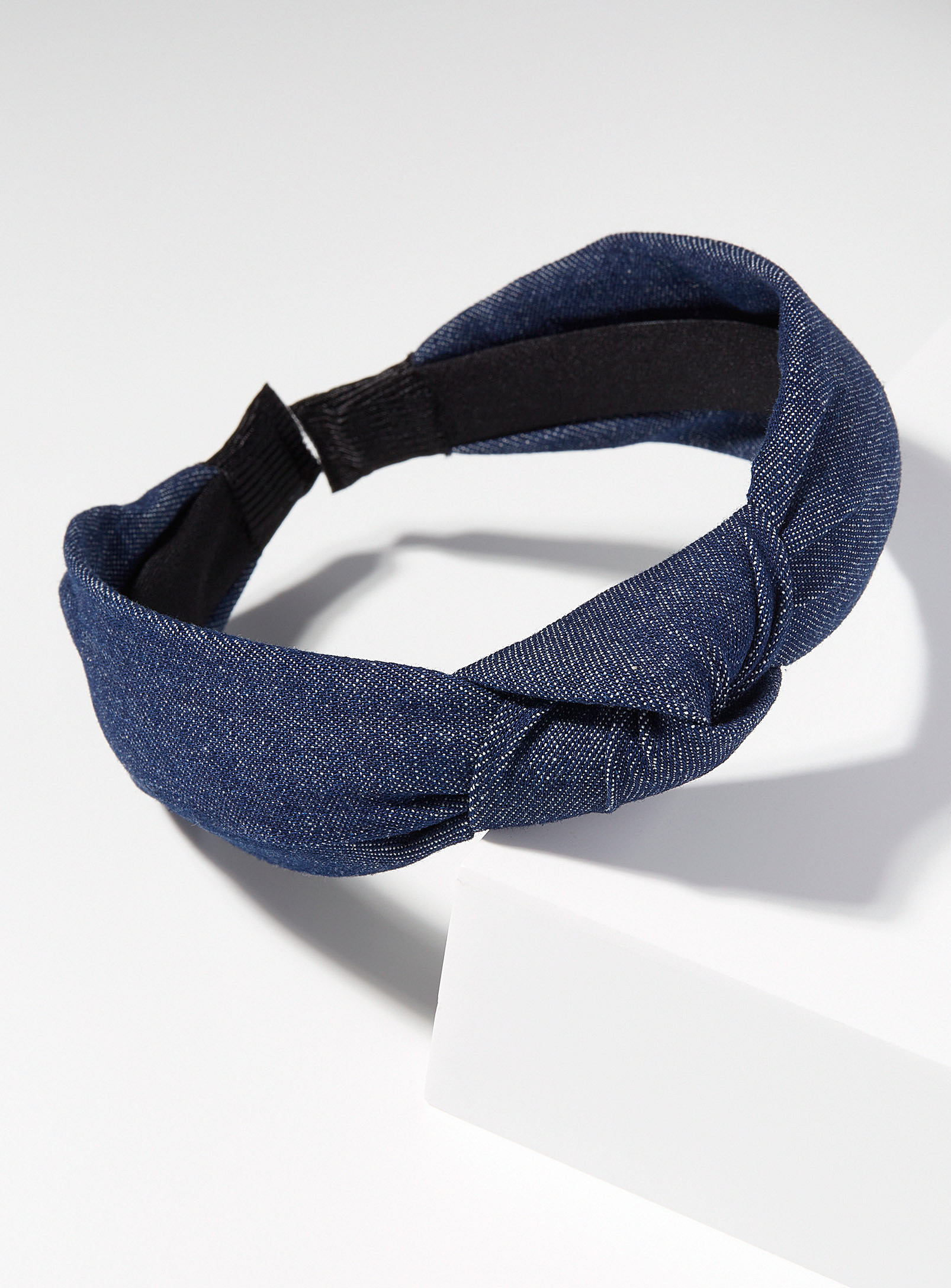 Simons - Women's Dark denim knotted headband