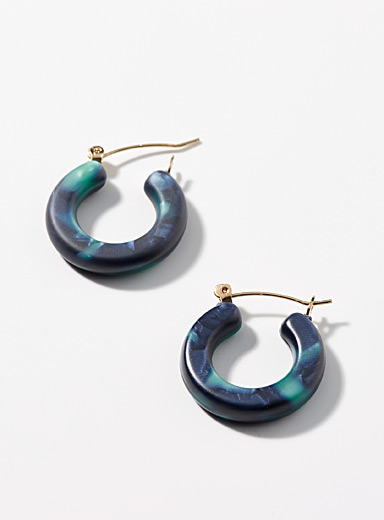 Geo flecked earrings