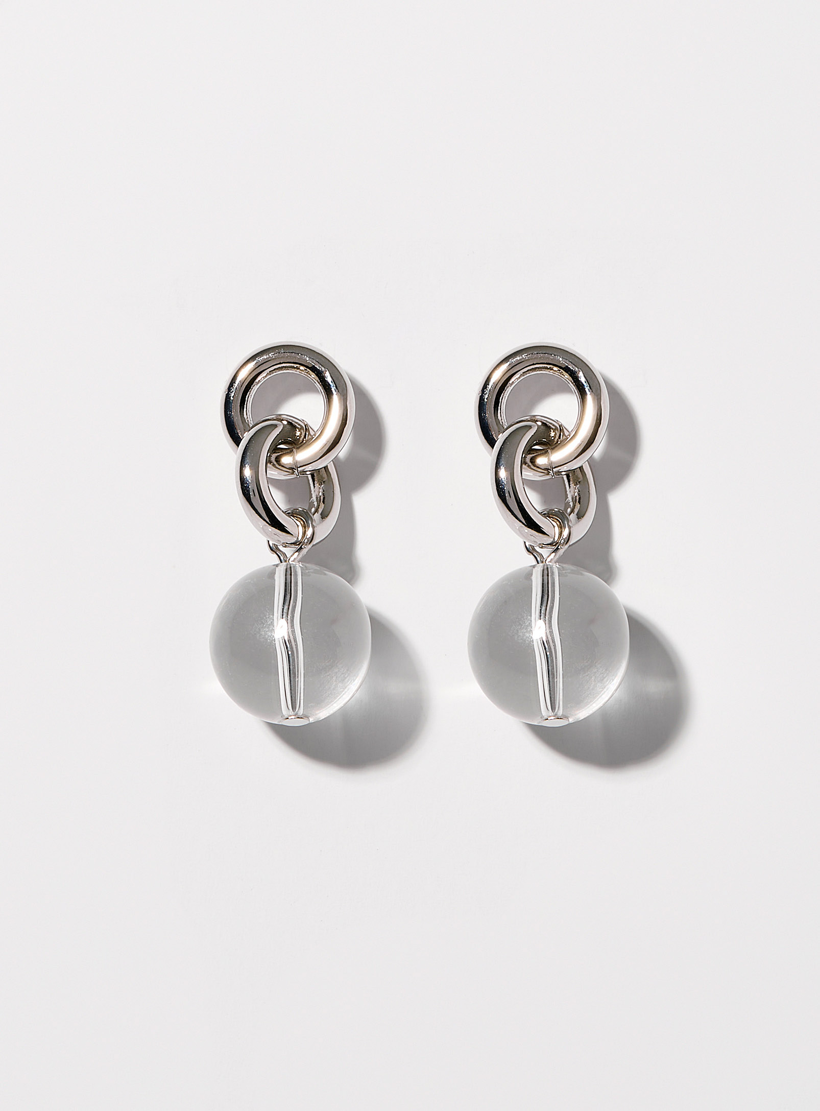 Simons - Women's Chunky glass bead earrings