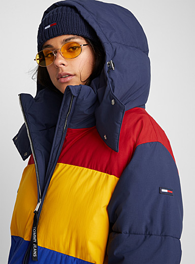 tommy jeans hoodless puffer jacket