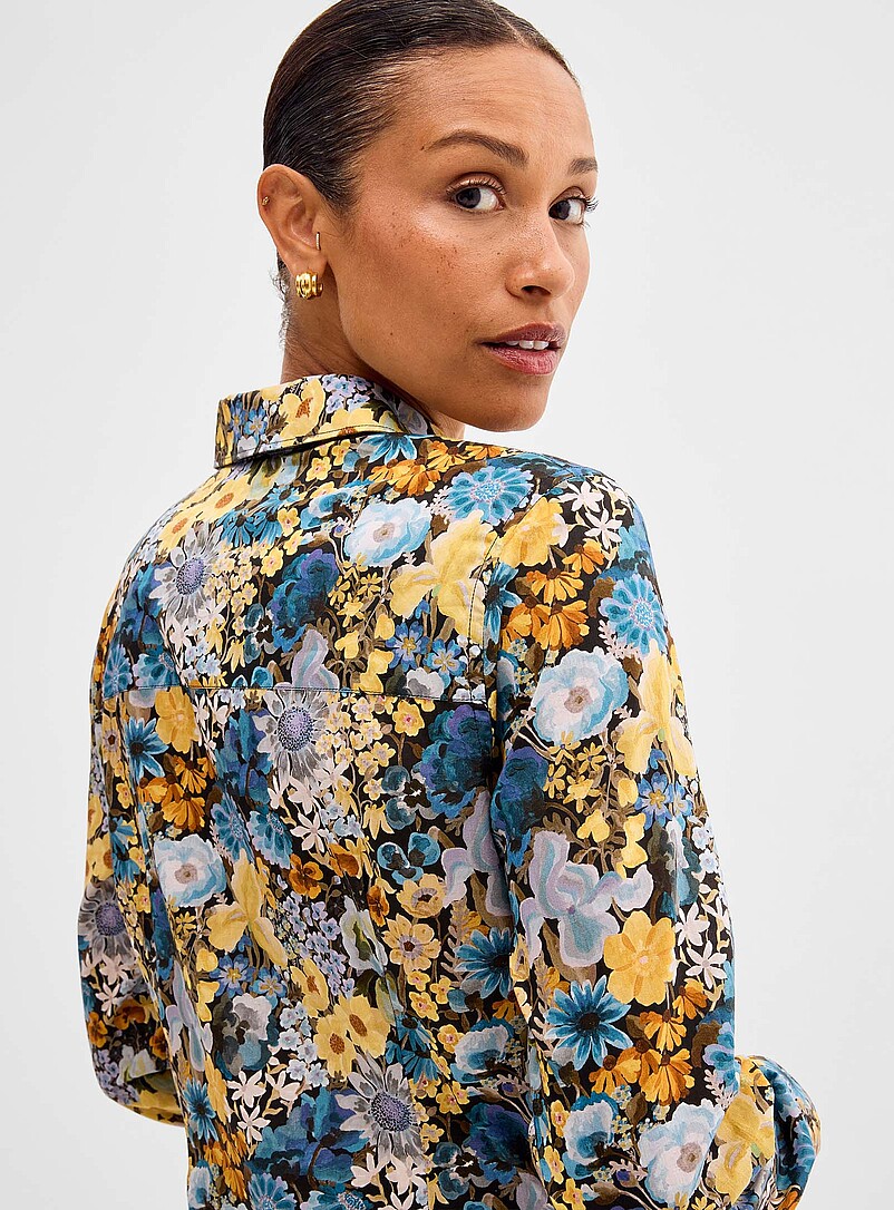 Blooming print shirt Made with Liberty Fabric | Contemporaine