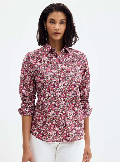 La chemise en fleurs <b>Faite d'un tissu Liberty Fabric</b>