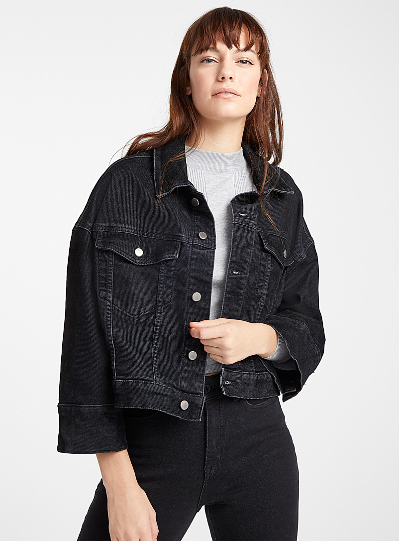 Velvet denim jacket | Icône | Women's Jackets | Simons