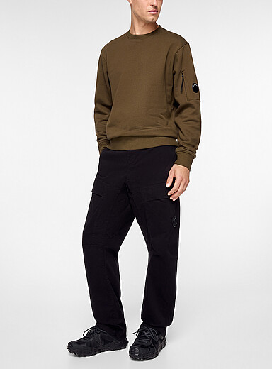 C.P. Company: Le pantalon cargo extensible noir Noir pour homme