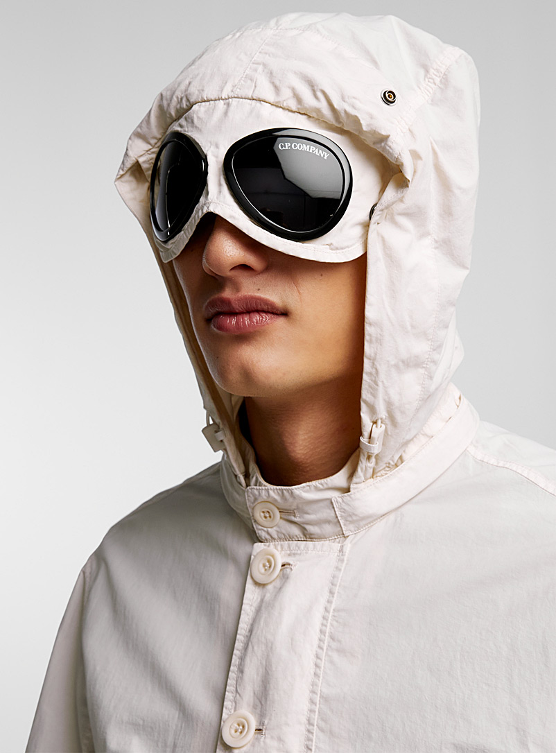 C.P. Company Off White Flatt Nylon hooded overshirt for men