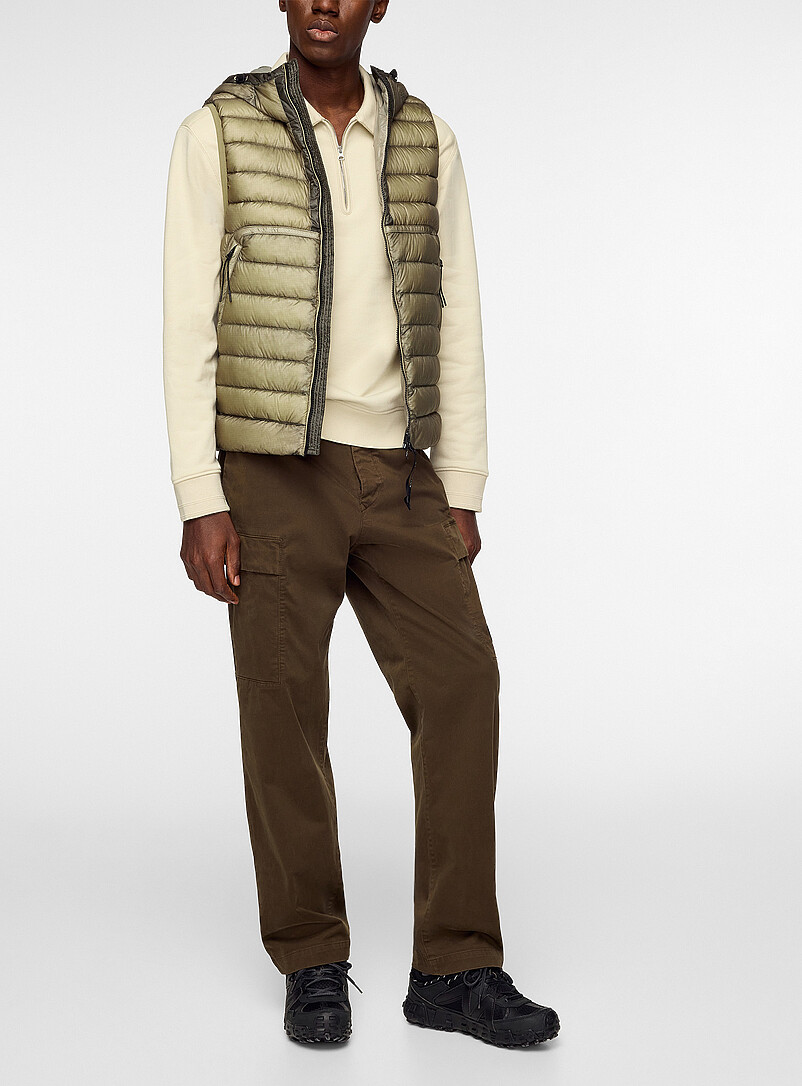 Sewn-in lenses puffer vest | C.P. Company | Shop Men's Down