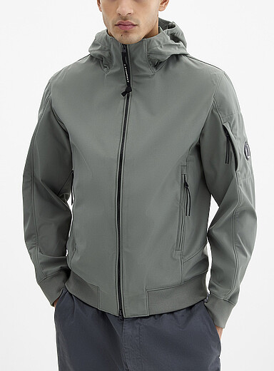 Hooded soft shell jacket | C.P. Company | Shop Men's Designer Coats ...