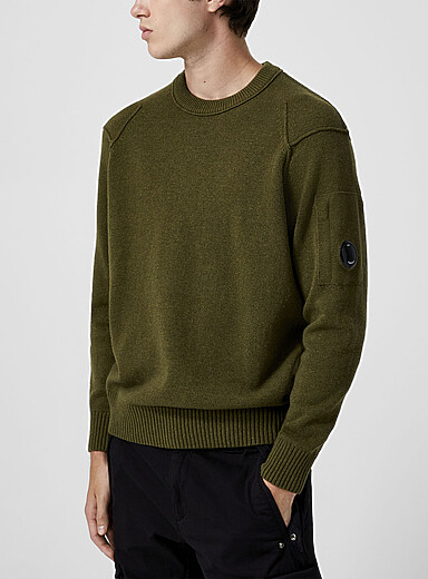 CHALLENGER/BIG PAISLEY C/N SWEATER(OLIVE CHALLENGER BIG CHALLENGER/BIG PAISLEY C/N SWEATER(OLIVE CHALLENGER BIG