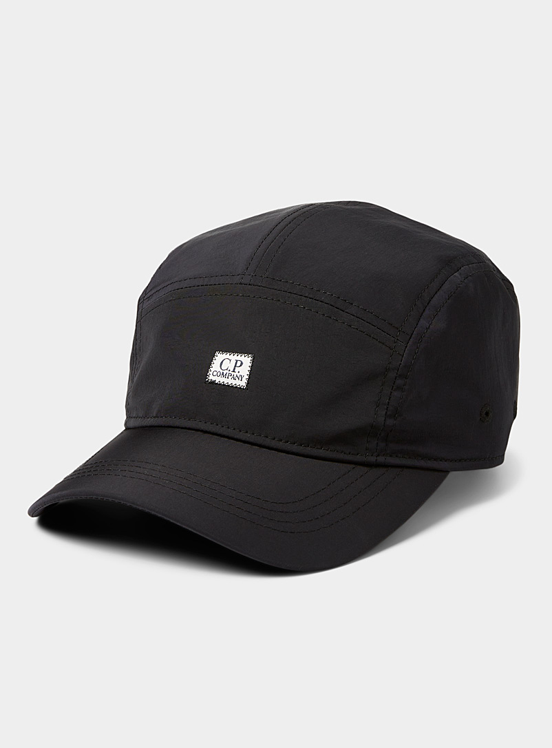 C.P. Company Black Mini-logo baseball cap for men
