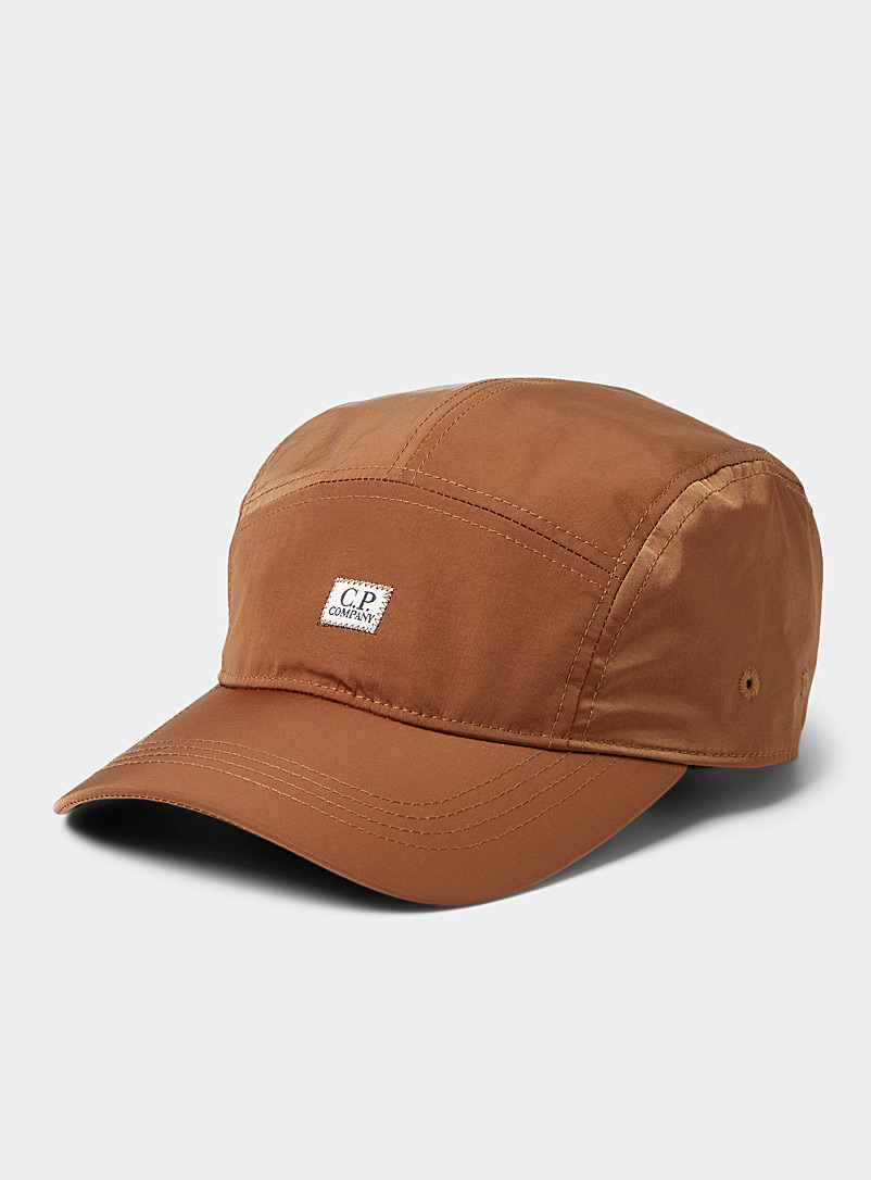 C.P. Company: La casquette baseball minilogo Bronze ambre pour homme