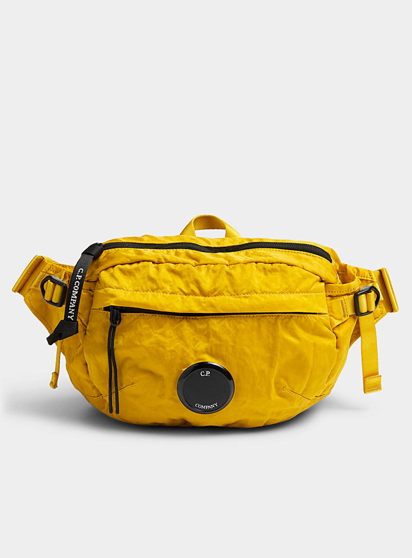 C.P. Company Golden Yellow Nylon B cross-body bag for men
