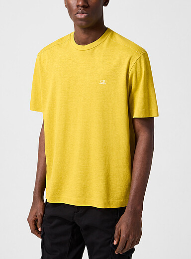 C.P. Company Green Raw yoke mini-logo T-shirt for men