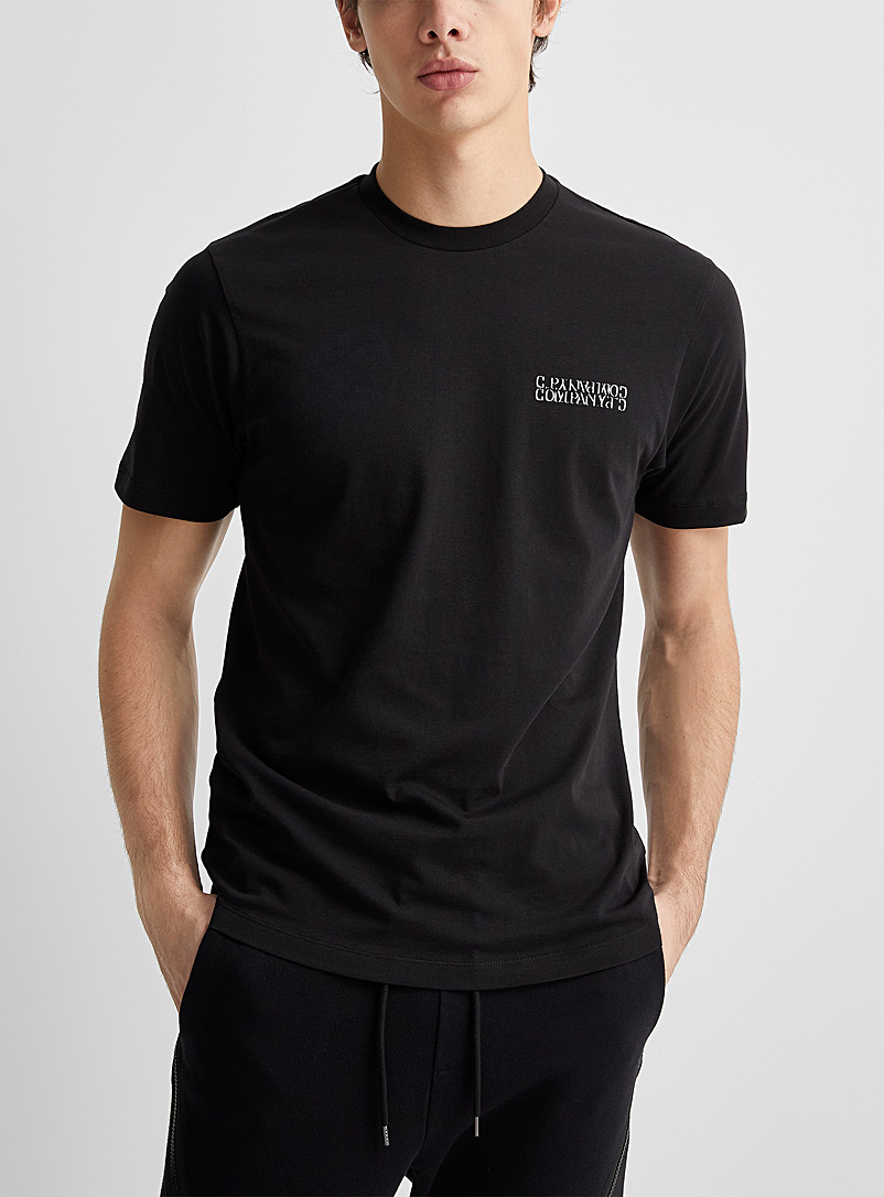 C.P. Company Black White mirror logos t-shirt for men
