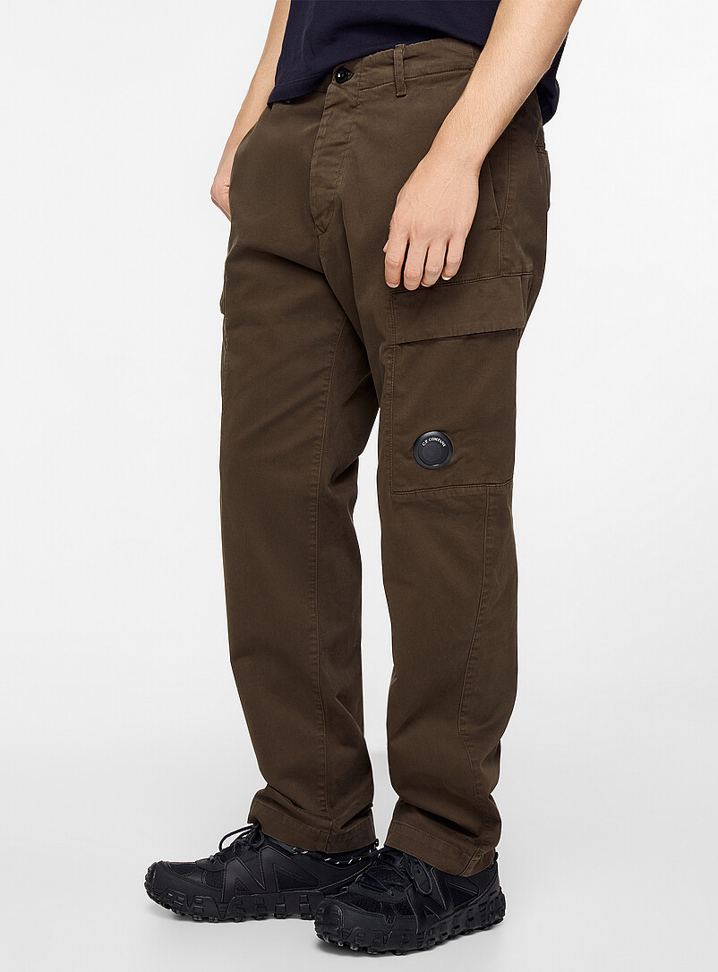 Stretch khaki cargo pant product image 2