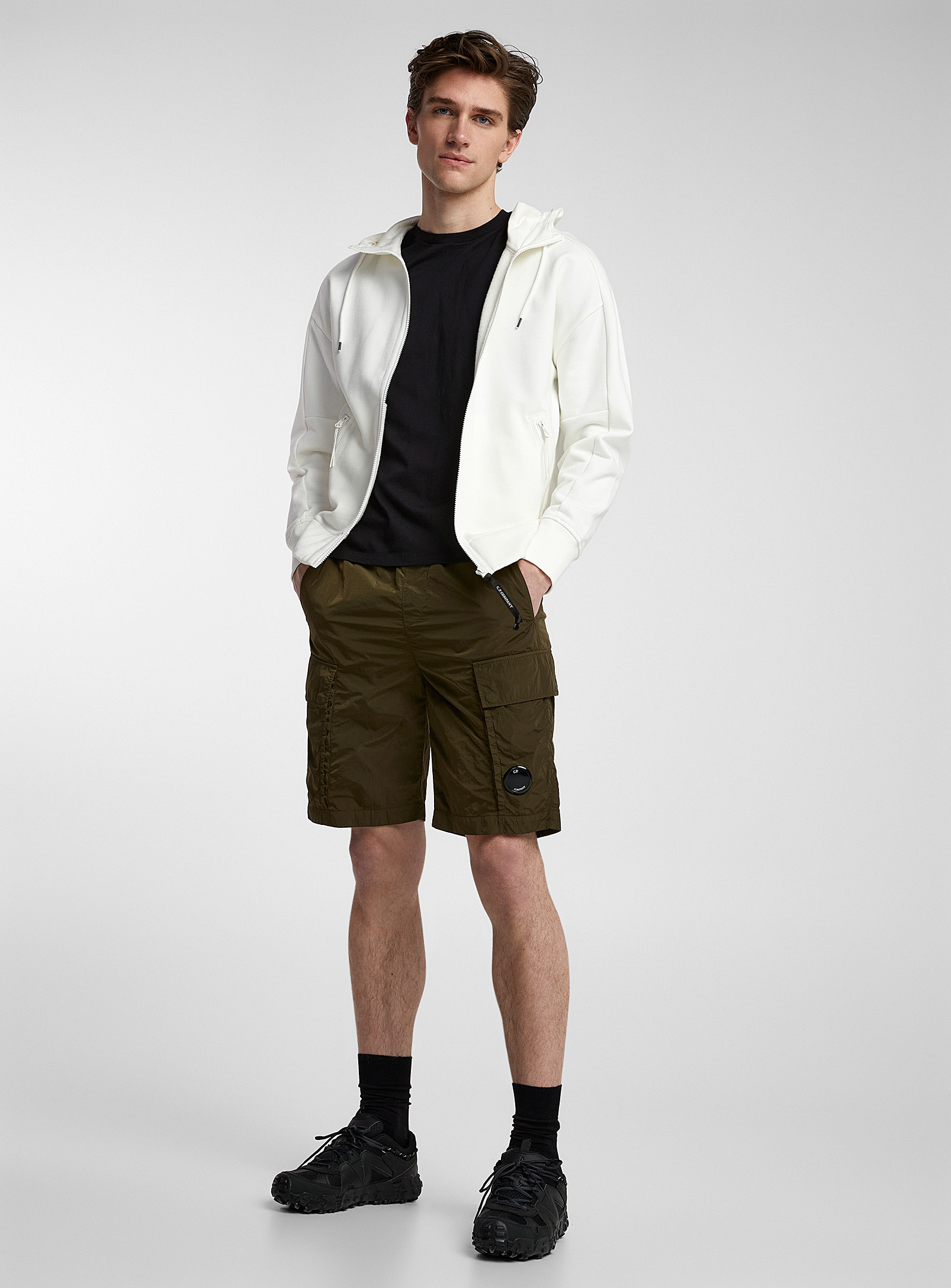 C.p. Company Chrome R Shorts In Green