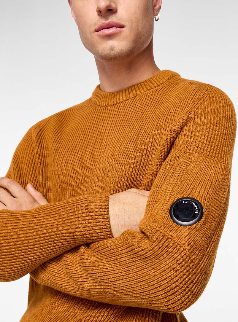 Copper rib-knit sweater product image 2