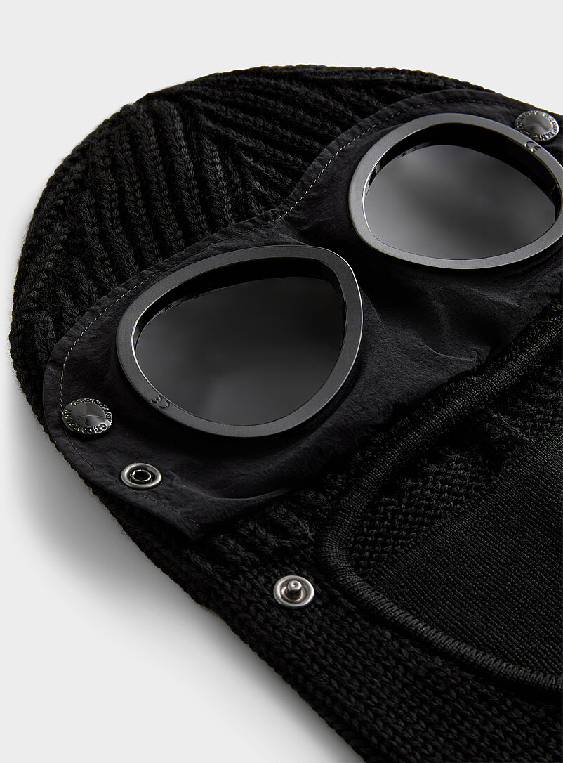 Built-in lenses ribbed wool balaclava product image 2