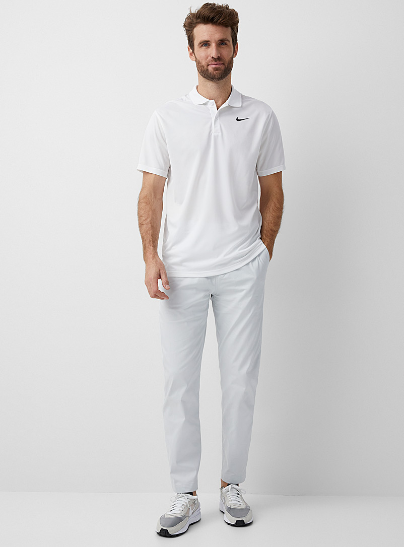 Nike Golf White Victory solid fine piqué jersey polo for men