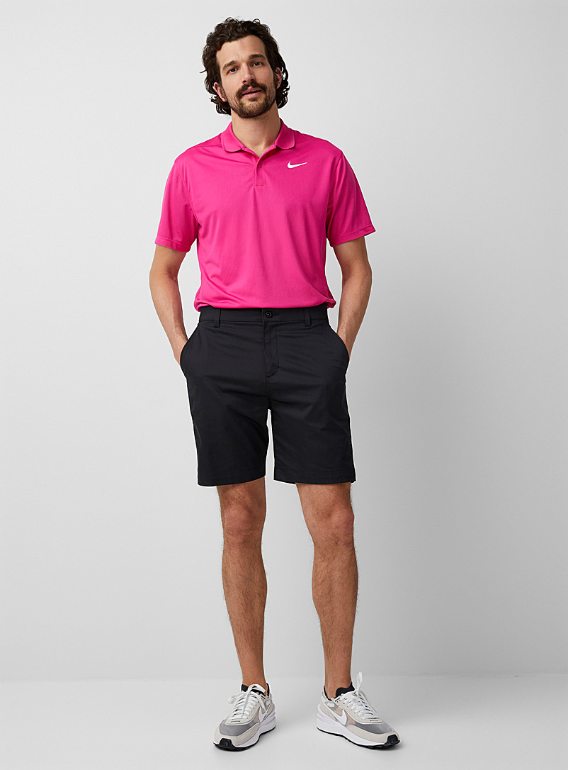 Nike Golf: Le short de golf toucher coton 9 po Noir pour homme