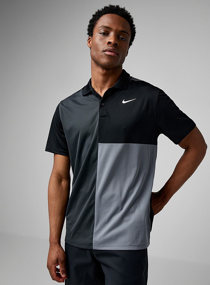 Nike Golf Assorted black Dark-block golf polo for men
