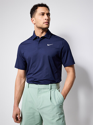 Solid cool jersey golf polo
