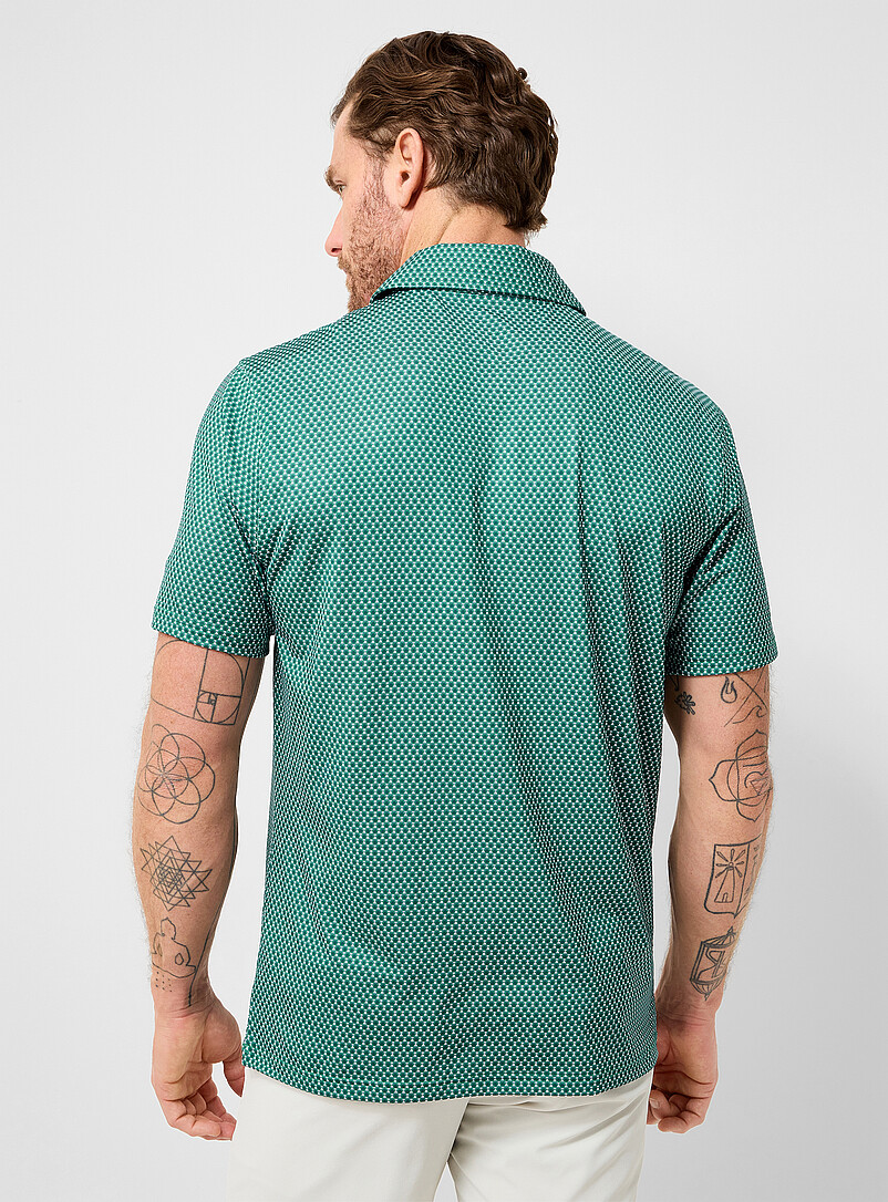 Nike Golf: Le polo de golf toucher frais floral Velocity Vert pour homme