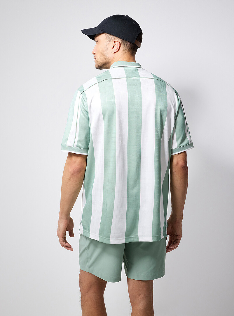Nike Golf: Le polo de golf rayures blocs Fairway Fresh &Eacute;cru &agrave; motifs pour homme